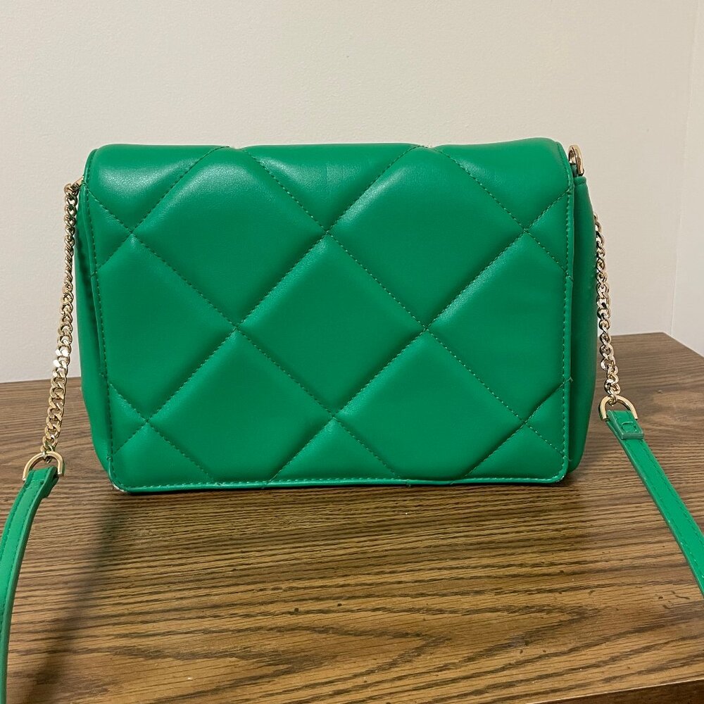 A New Day Flawed Green Quilted Crossbody Bag- Price Firm